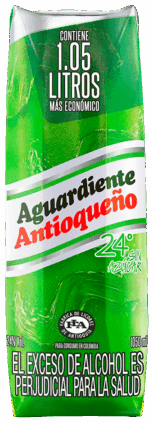 AA tapa verde 24° sin azúcar 1050 ml