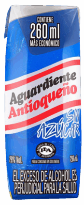 AA tapa azul 29° sin azucar 260 ml